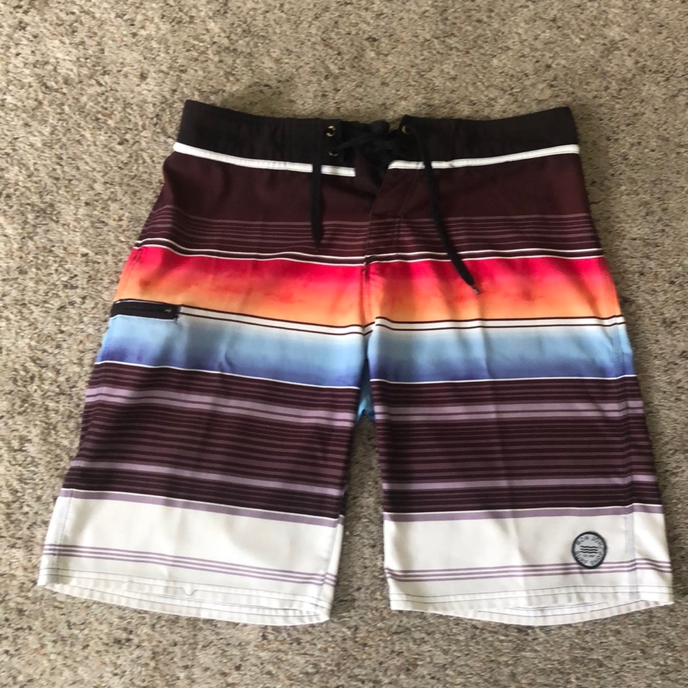 Men’s 34x11 Ron Jon Multicolored Board Shorts
